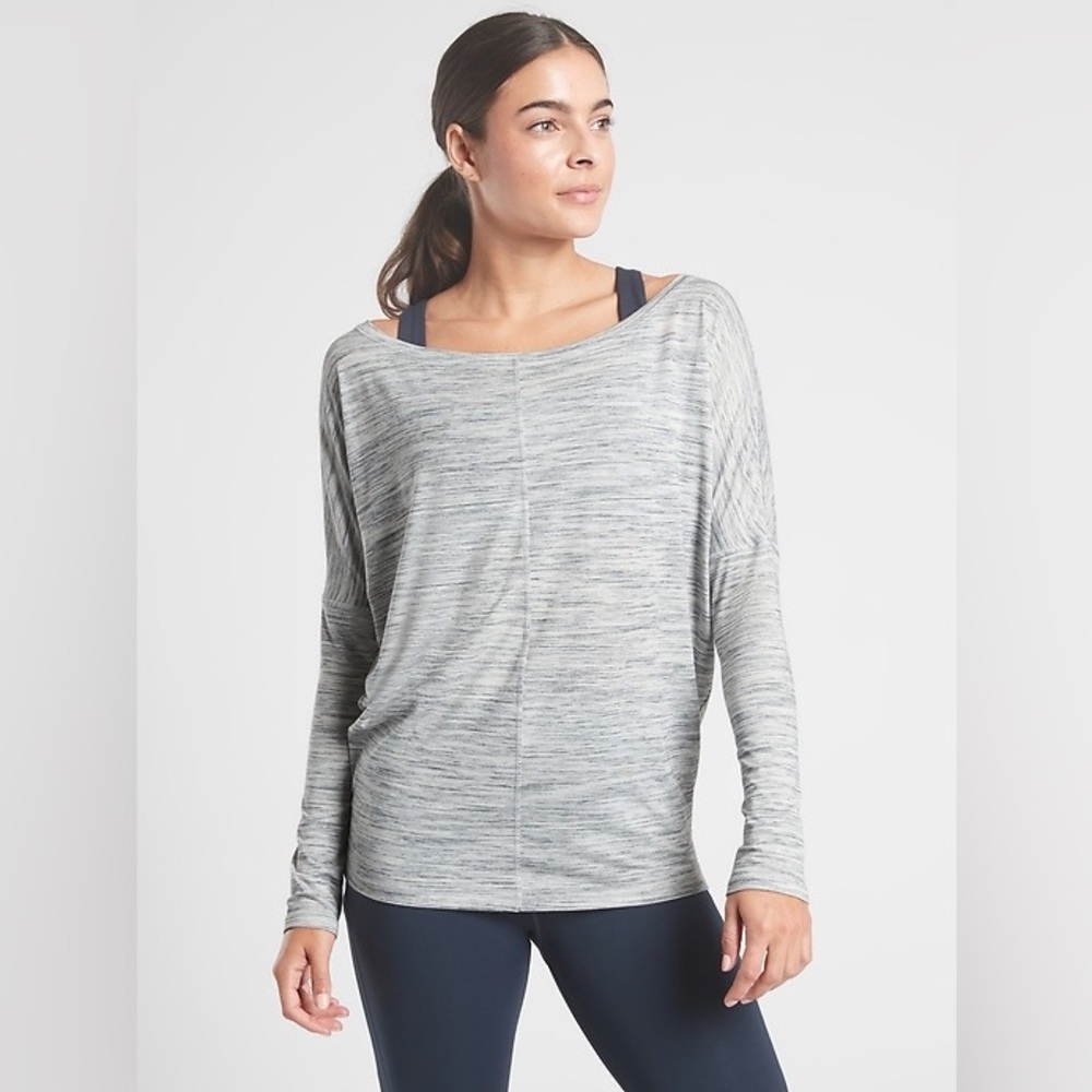 Athleta Flow Top Essence Spacedye